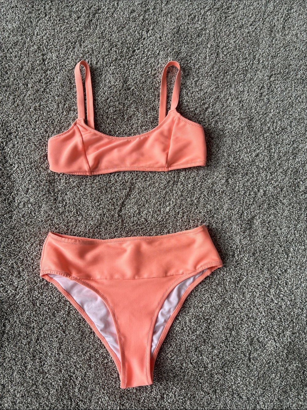 Pink and Coral Bikini Bottom - Label Visible